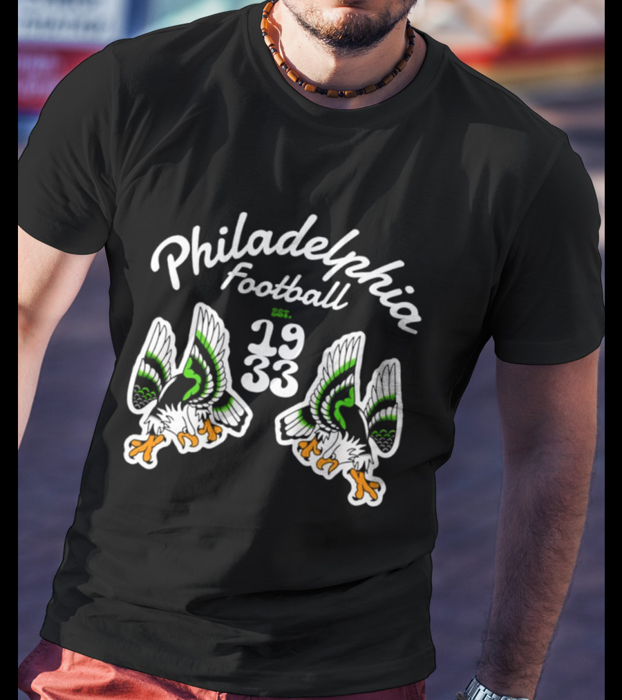 Philadelphia Eagles Football Est 1933 Twin Eagles T-Shirt