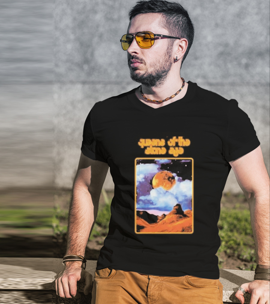 Queens Of The Stone Age Cosmic Moon Scene T-Shirt