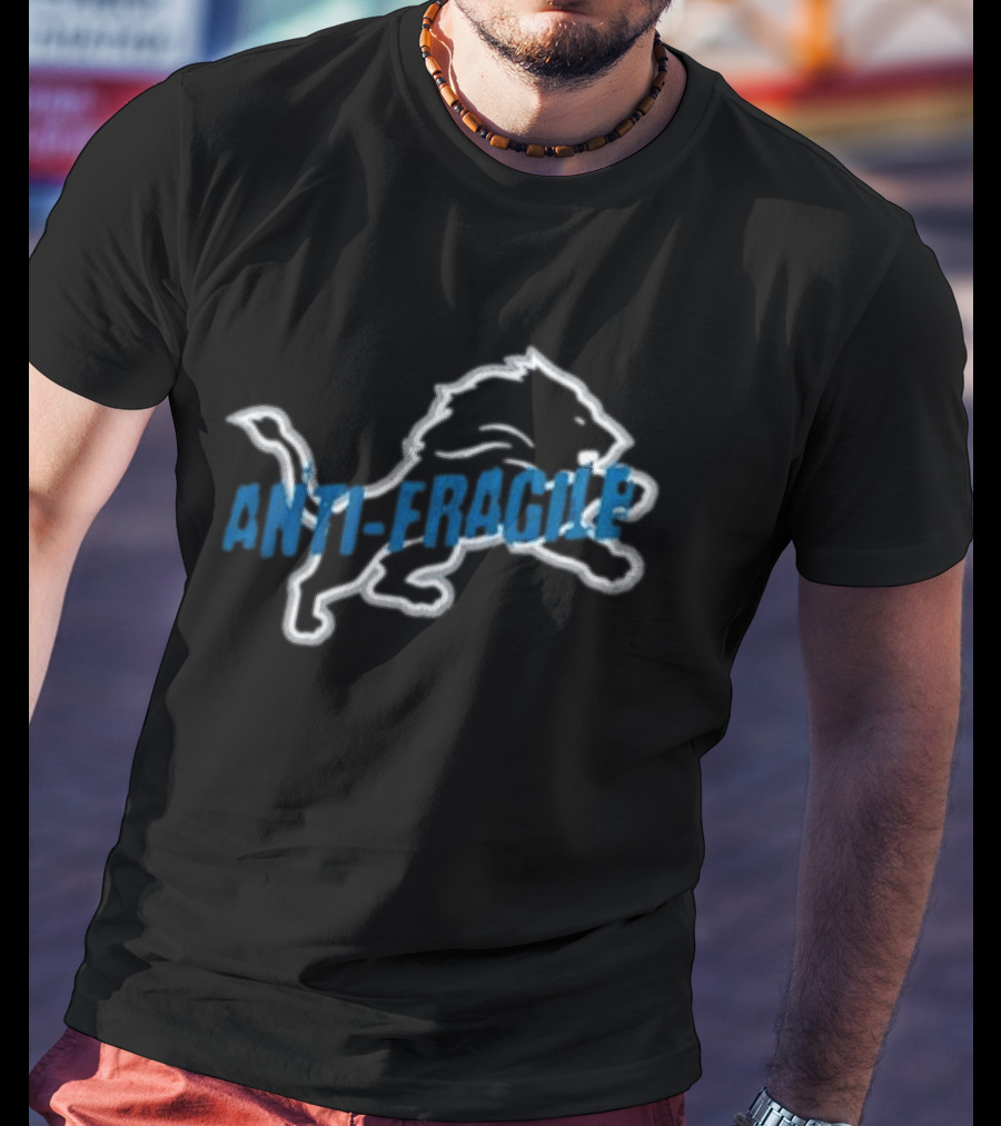 Detroit Lions Anti Fragile Jack Campbell Linebacker Collaboration T-Shirt