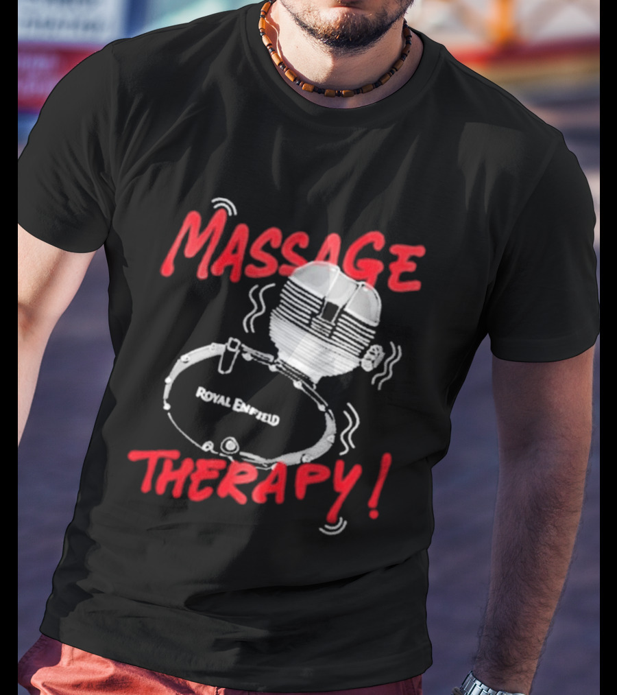 Srinivas Ganesh Royal Enfield Massage Therapy T-Shirt