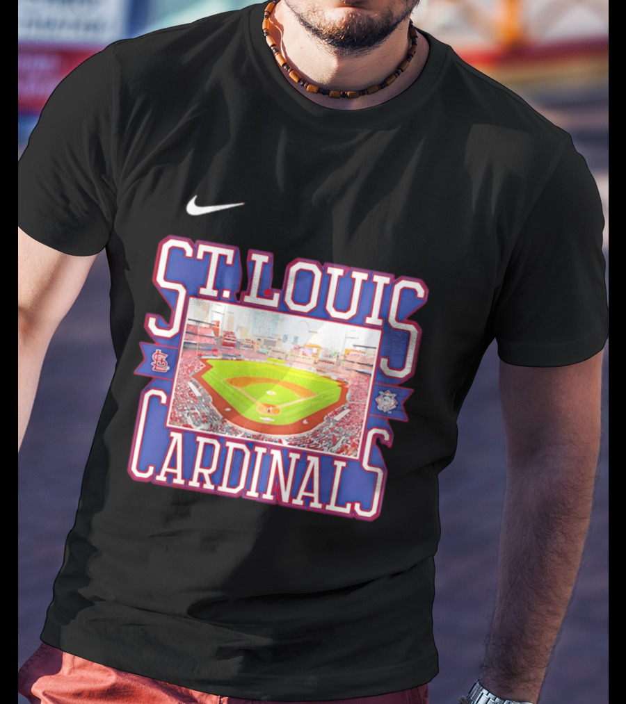 St. Louis Cardinals Baseball Stadium Nike MLB T-Shirt