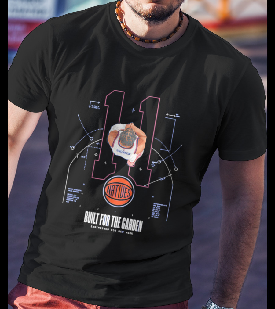 Jalen Brunson Knicks Number 11 Attitude Built For The Garden T-Shirt