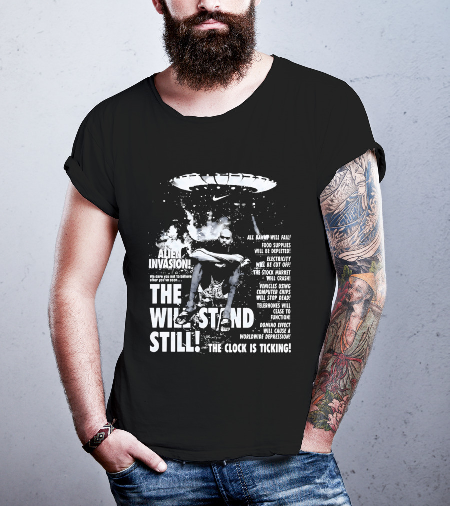 Victor Wembanyama San Antonio Spurs Alien Invasion The Will Stand Still The Is Ticking T-Shirt
