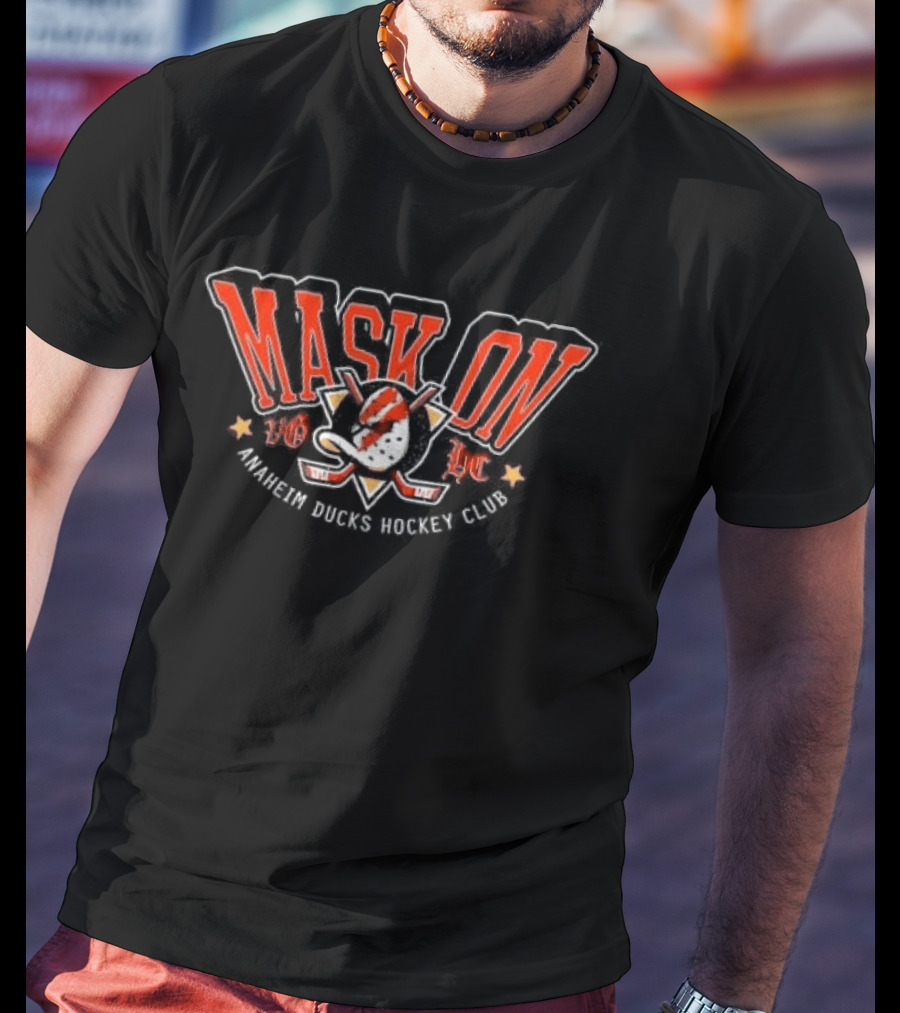 Mask On All Day Everyday Anaheim Ducks Hockey Club T-Shirt