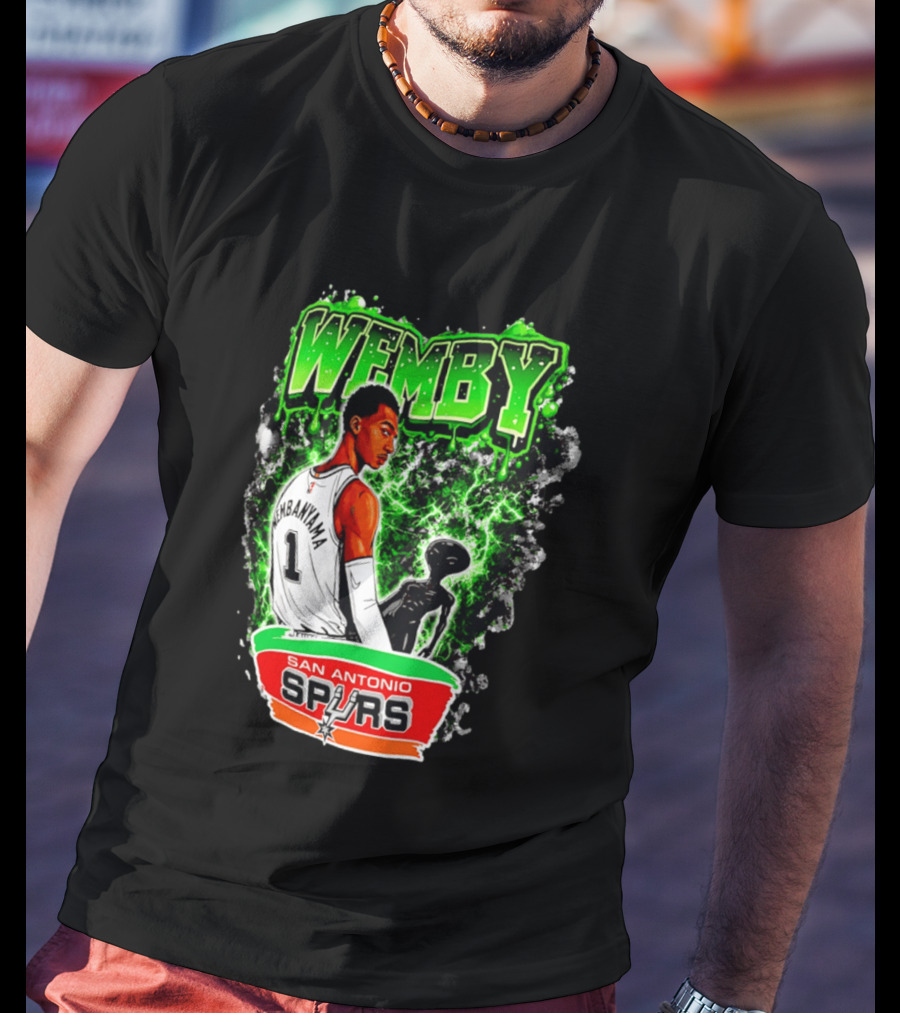 Wemby Victor Wembanyama San Antonio Spurs Alien T-Shirt