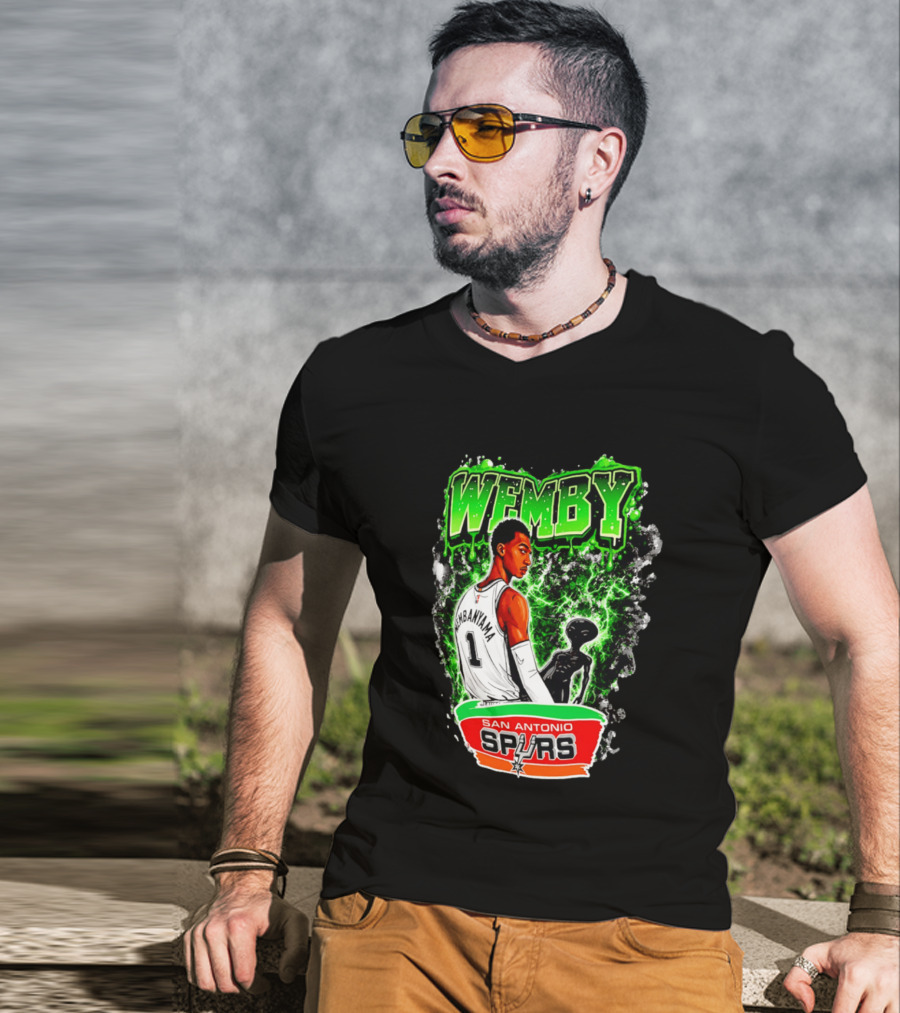 Wemby Victor Wembanyama San Antonio Spurs Alien T-Shirt