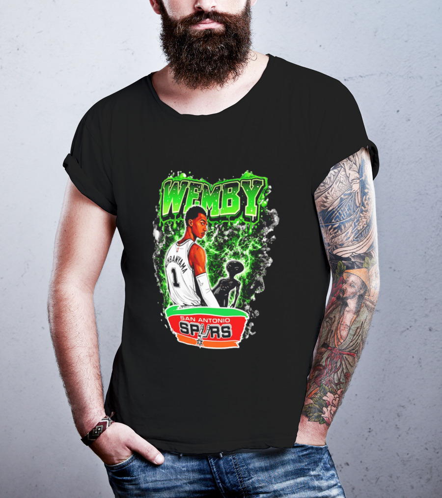 Wemby Victor Wembanyama San Antonio Spurs Alien T-Shirt
