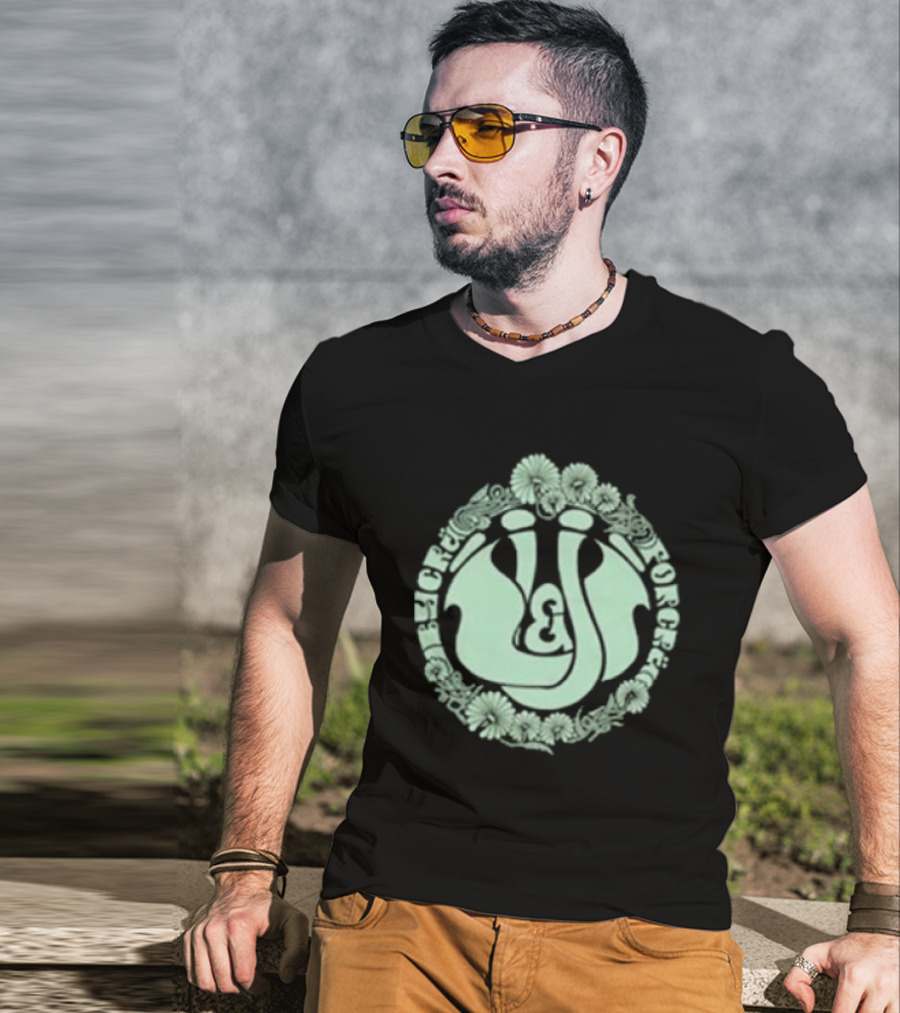Massenomics Unpaid And Underrated Flowered Circular T-Shirt
