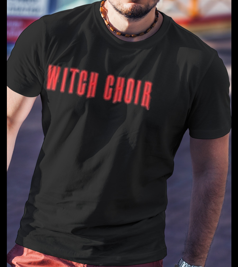 Witch Choir Red Text Halloween Horror T-Shirt