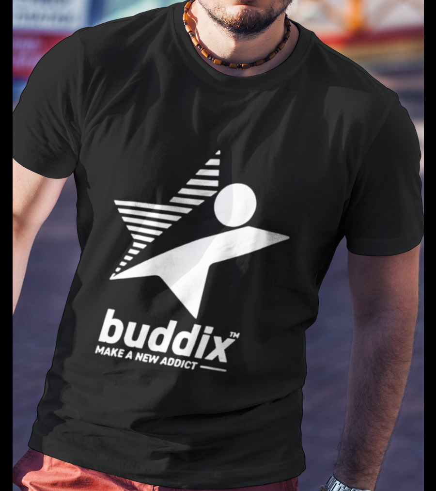 Buddix Make A New Addict Star And Sphere T-Shirt