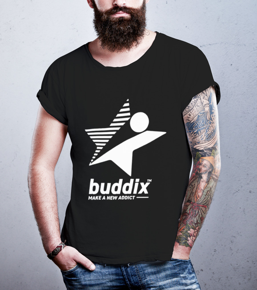 Buddix Make A New Addict Star And Sphere T-Shirt