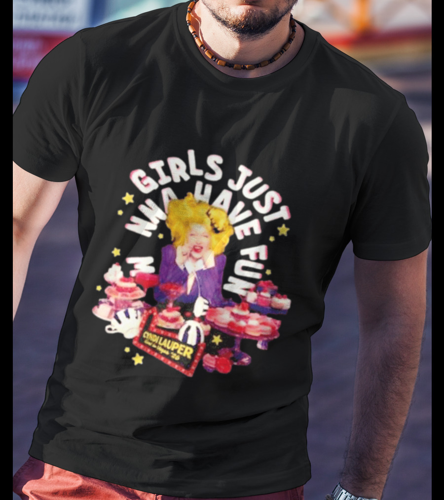 Cyndi Lauper Girls Just Wanna Have Fun Sweets Cupcake Party T-Shirt