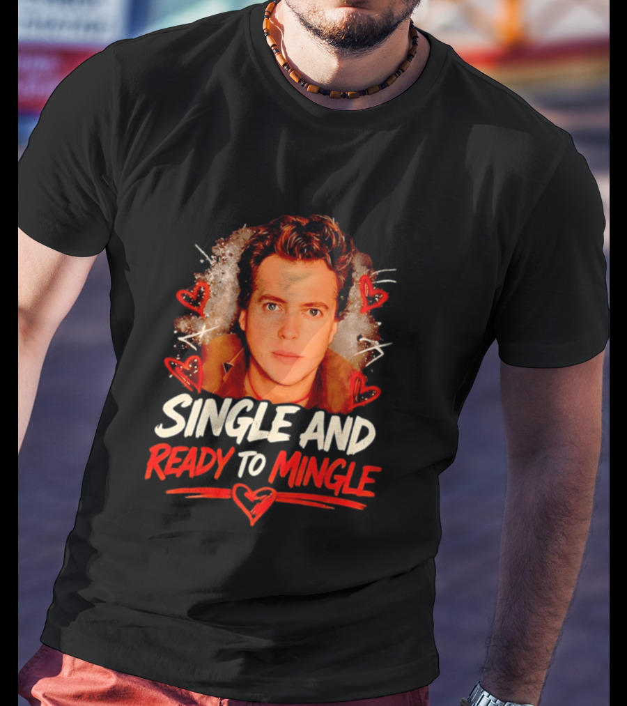 Donovan Patton Single And Ready To Mingle Romantic Heart T-Shirt