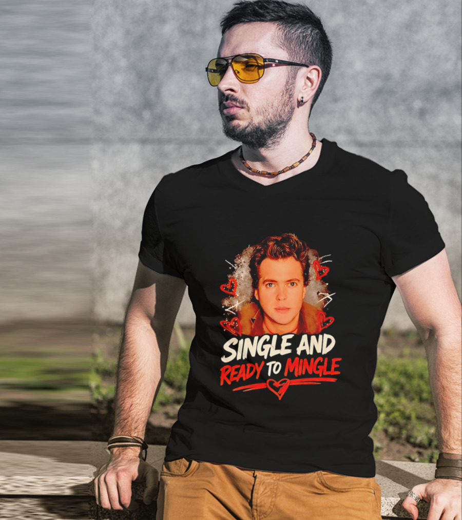Donovan Patton Single And Ready To Mingle Romantic Heart T-Shirt