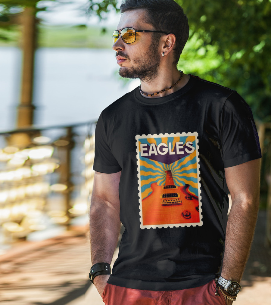 Eagles May 2026 Tour US Psychedelic Guitar Visual T-Shirt
