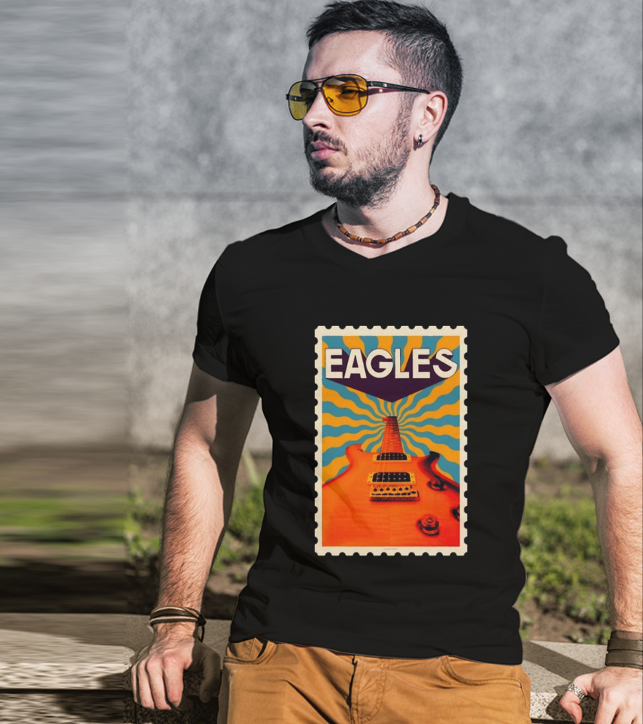 Eagles May 2026 Tour US Psychedelic Guitar Visual T-Shirt