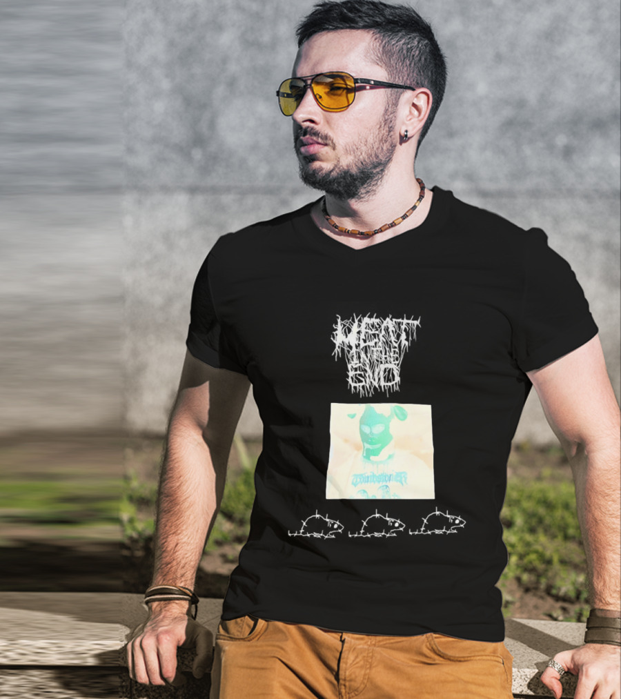 Windbreaker Rat Meat In The End Mysterious Masked Figure T-Shirt