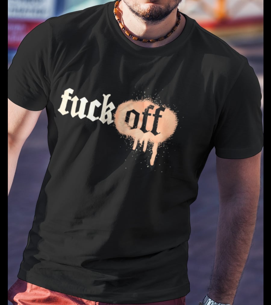 Fuck Off Gothic Graffiti T-Shirt