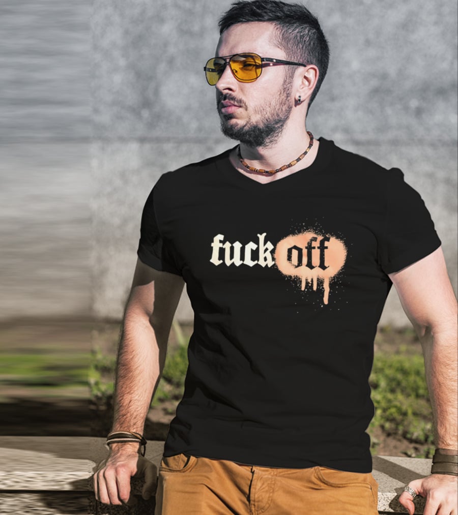 Fuck Off Gothic Graffiti T-Shirt