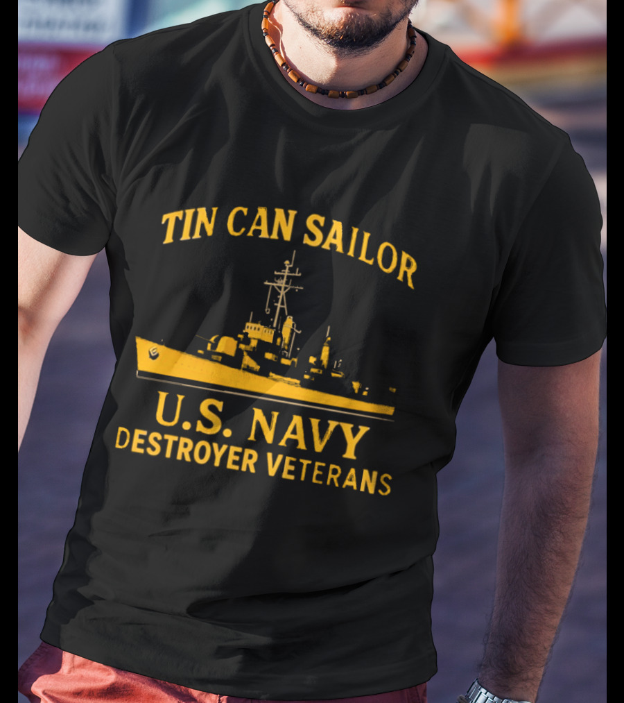 Tin Can Sailor U.S. Navy Destroyer Veterans T-Shirt