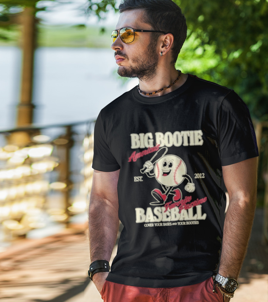 Big Bootie Baseball Association Est 2012 Two Friends Bootie Lovers T-Shirt