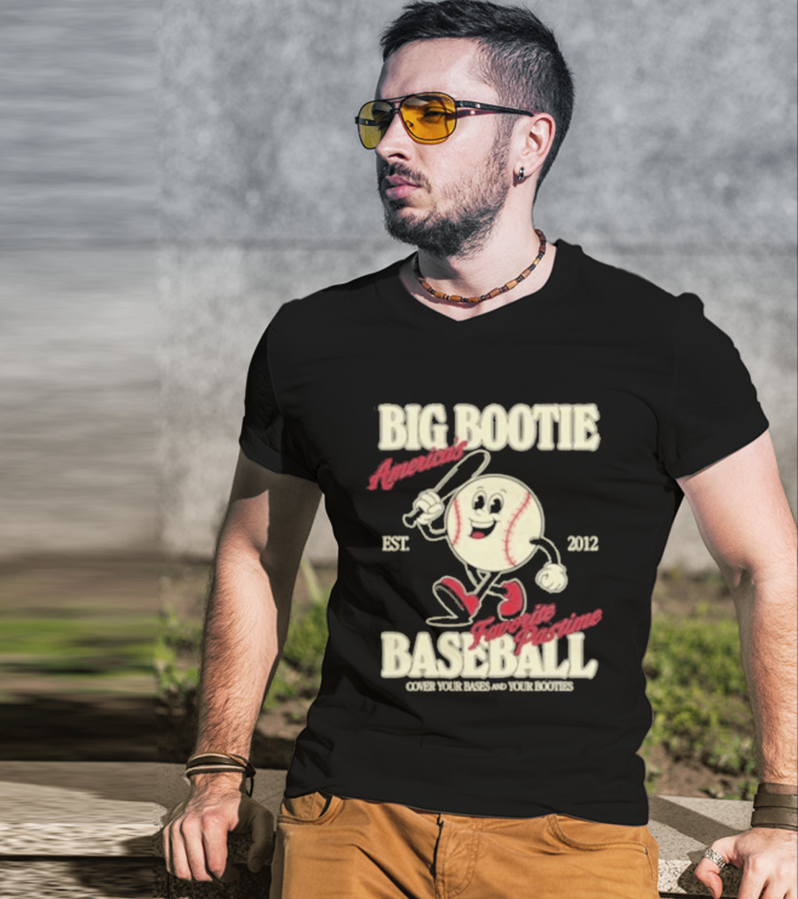 Big Bootie Baseball Association Est 2012 Two Friends Bootie Lovers T-Shirt