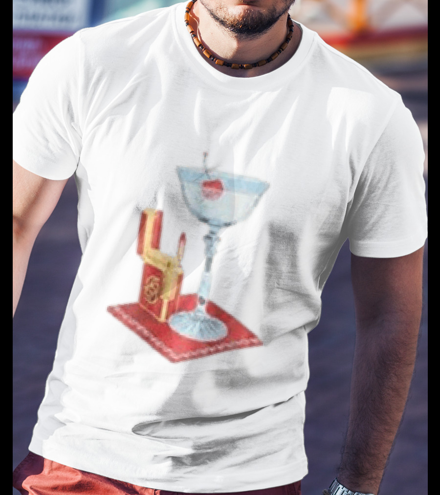 Adrien Rabiot Drole De Monsieur Martini Cocktail With Lighter T-Shirt