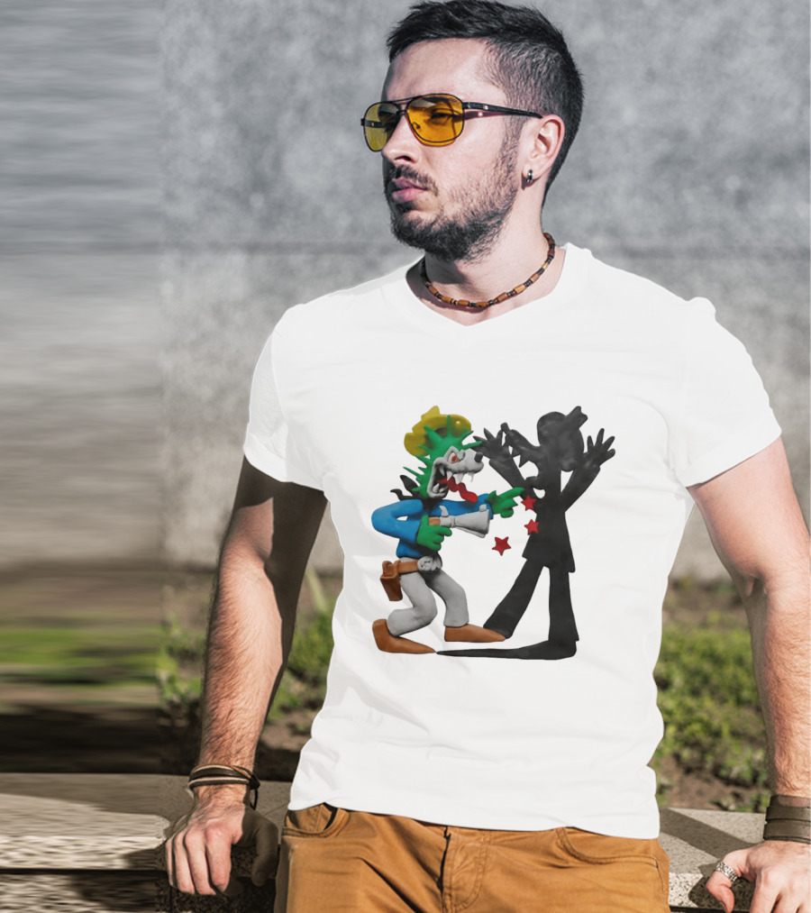 Wild Grrl MTV Celebrity Deathmatch Cartoon Style Claymation Scene T-Shirt