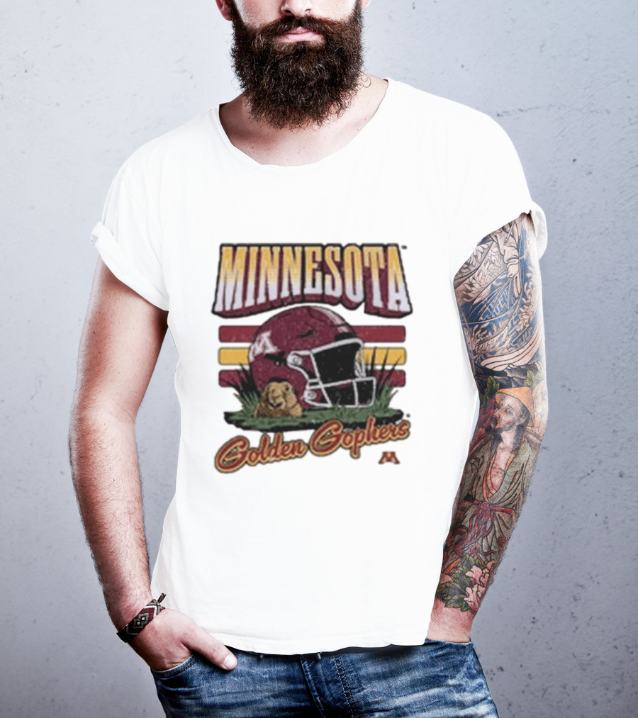 Minnesota Golden Gophers Football Helmet T-Shirt