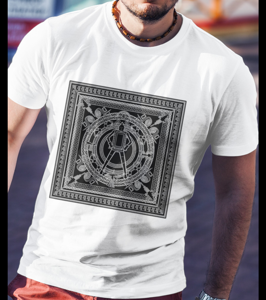 Aztec God Warrior Mesoamerican Calendar Stone Symbols Ancient Mexico Mythology T-Shirt