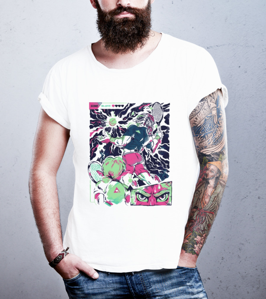 Link Zelda Legend Of Zelda Monster Goblin Arcade Tennis Game Competition Score 40 Love T-Shirt