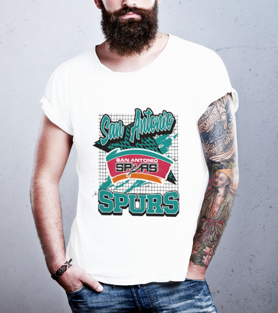 San Antonio Spurs NBA Retro Style San Antonio Spurs Memphis Spurs T-Shirt