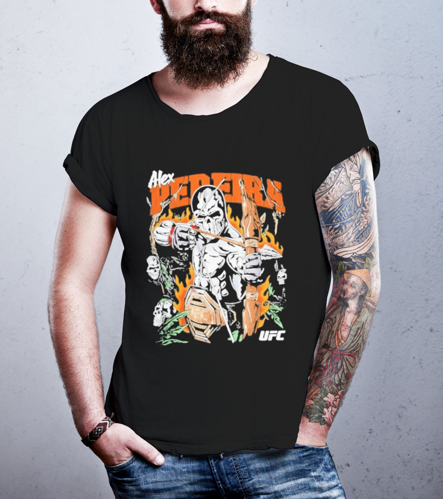 Alex Pereira Poatan UFC Warrior Lotas Brand Archery Flames T-Shirt