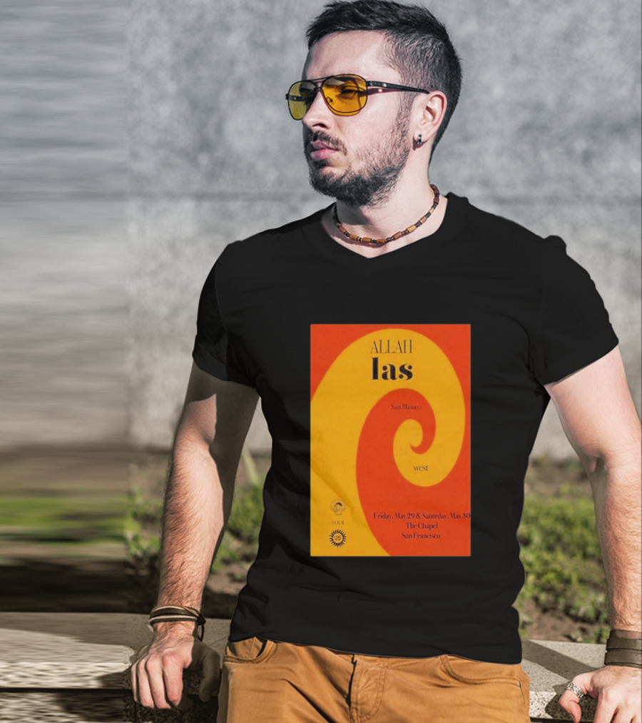 Allah Las Sam Blasucci The Chapel San Francisco May 29 30 2026 Tour West T-Shirt