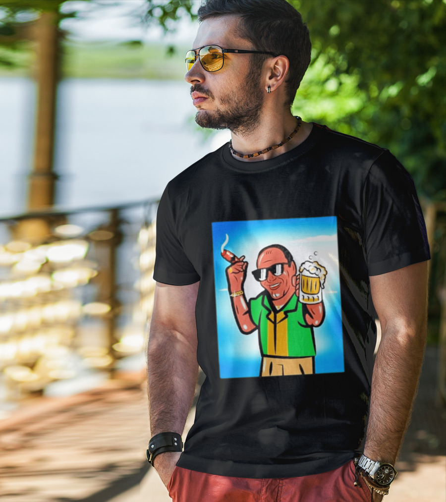 Boss Beer And Cigars Summer Vibes Retro Style Celebration T-Shirt