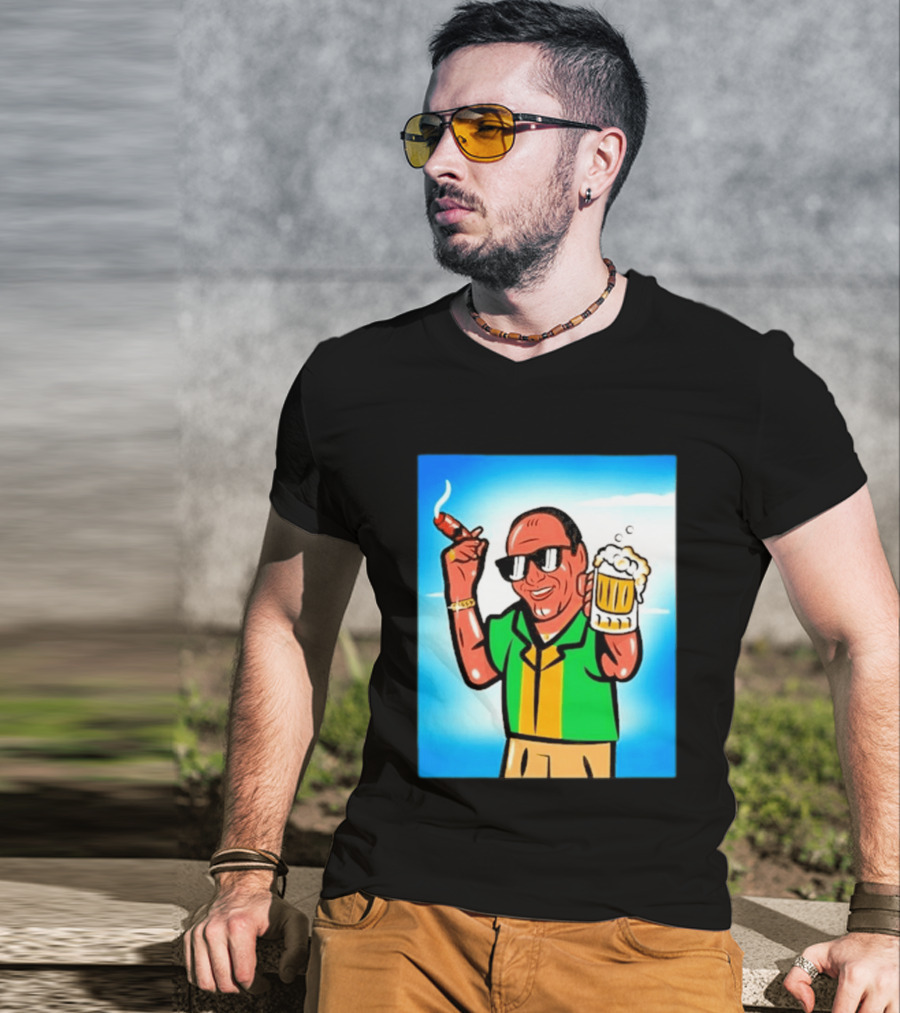 Boss Beer And Cigars Summer Vibes Retro Style Celebration T-Shirt