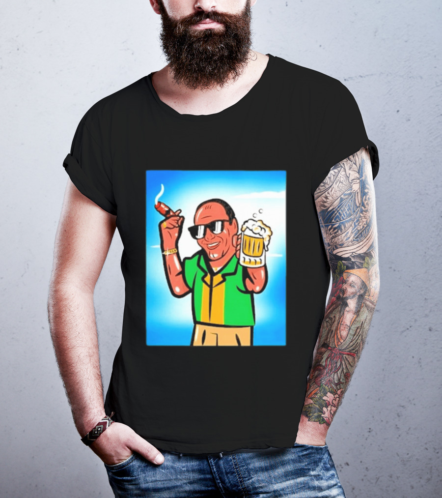Boss Beer And Cigars Summer Vibes Retro Style Celebration T-Shirt