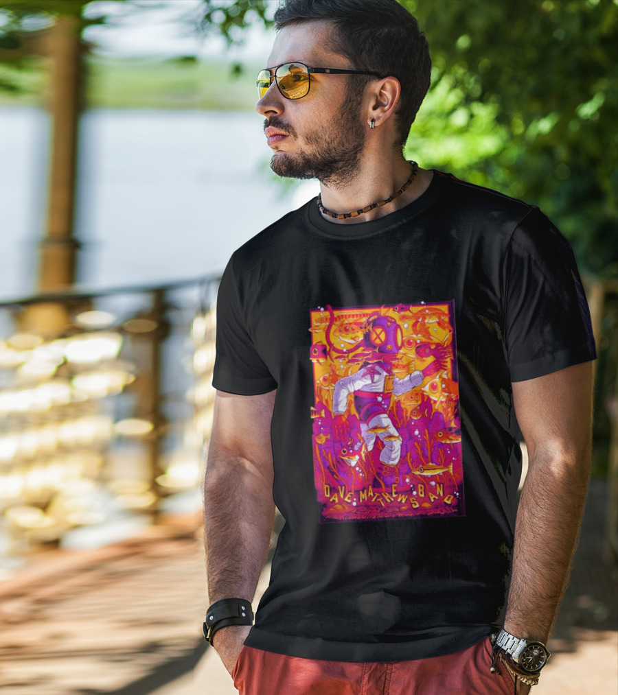 Dave Matthews Band Diver Illustration May 30 2026 ITHINK Financial Amphitheatre West Palm Beach FL T-Shirt