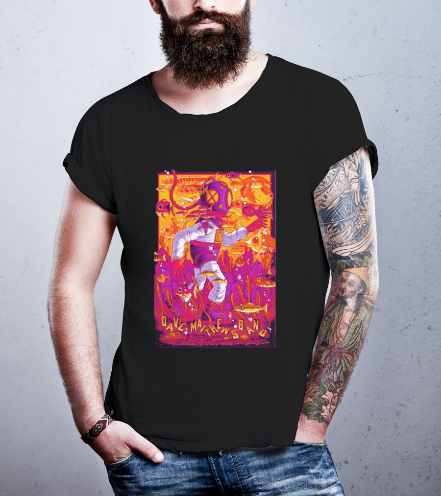 Dave Matthews Band Diver Illustration May 30 2026 ITHINK Financial Amphitheatre West Palm Beach FL T-Shirt