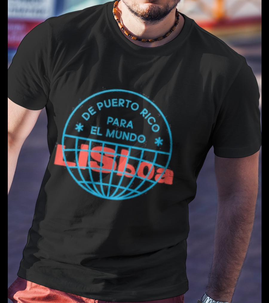 De Puerto Rico Para El Mundo Lisboa Globe Stamp Iconography T-Shirt