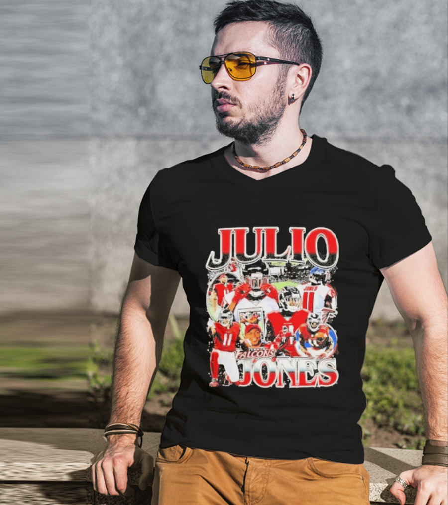 Julio Jones Iconic Atlanta Falcons Football Moments T-Shirt