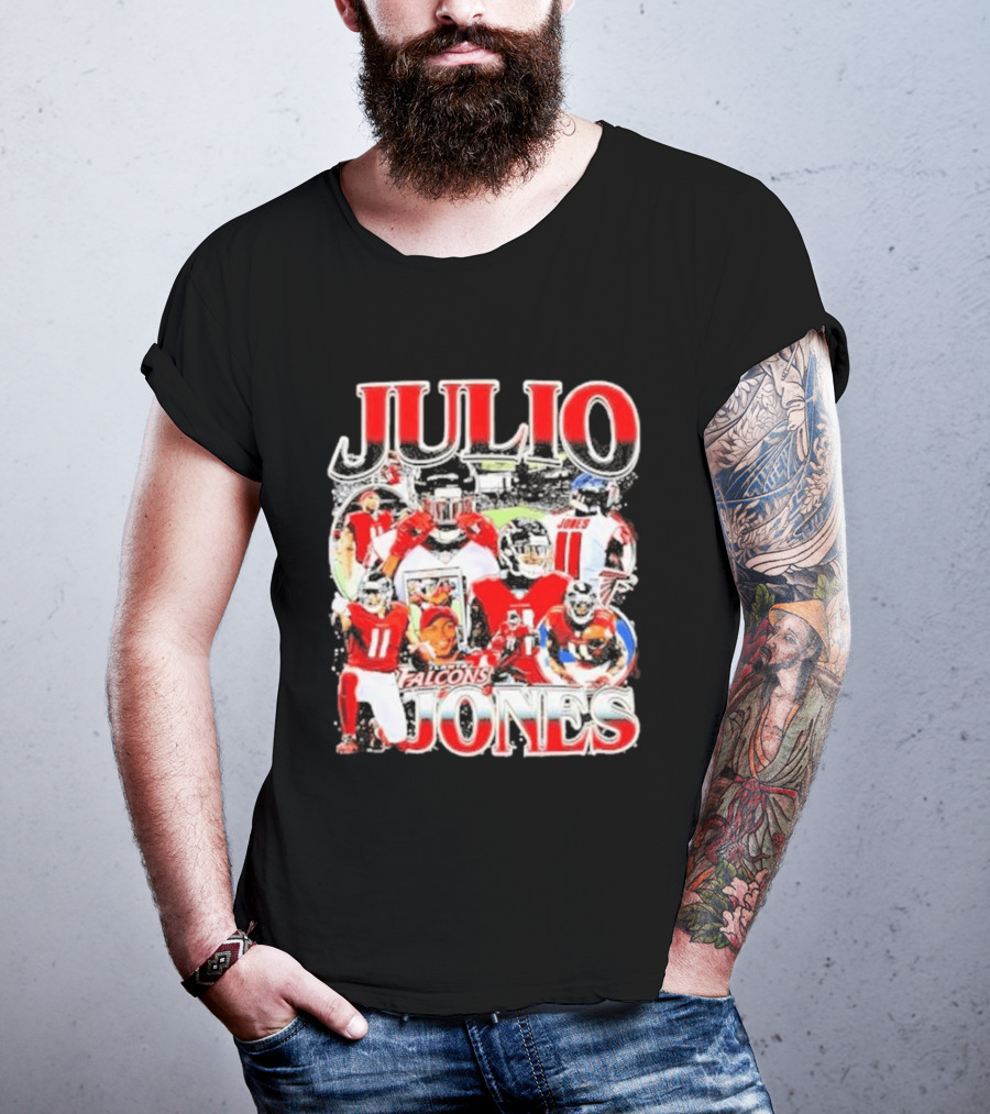 Julio Jones Iconic Atlanta Falcons Football Moments T-Shirt