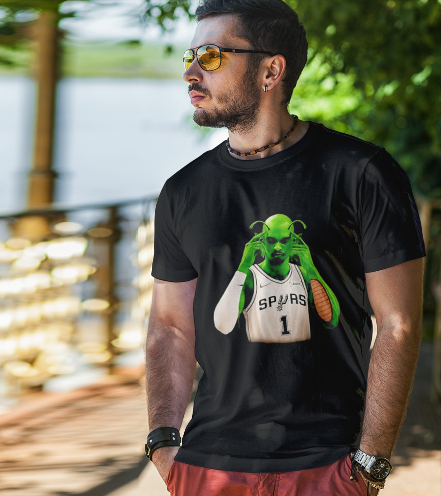 Keldon Johnson Piccolo Crossover San Antonio Spurs NBA 1 Ledger T-Shirt