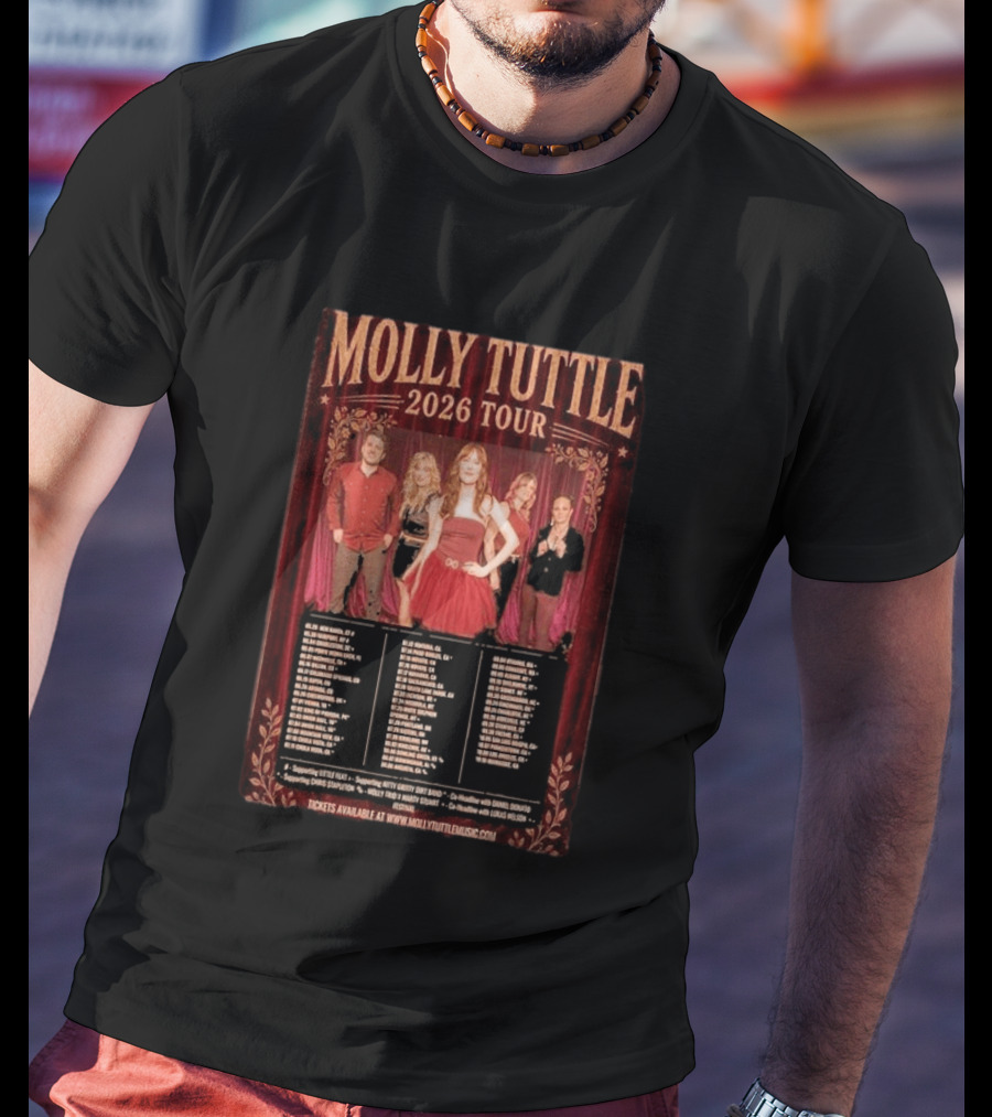 Molly Tuttle 2026 Tour Dates And Locations T-Shirt
