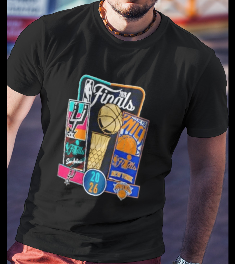 2026 NBA Finals San Antonio Spurs Vs New York Knicks Tickets Basketball Matchup T-Shirt