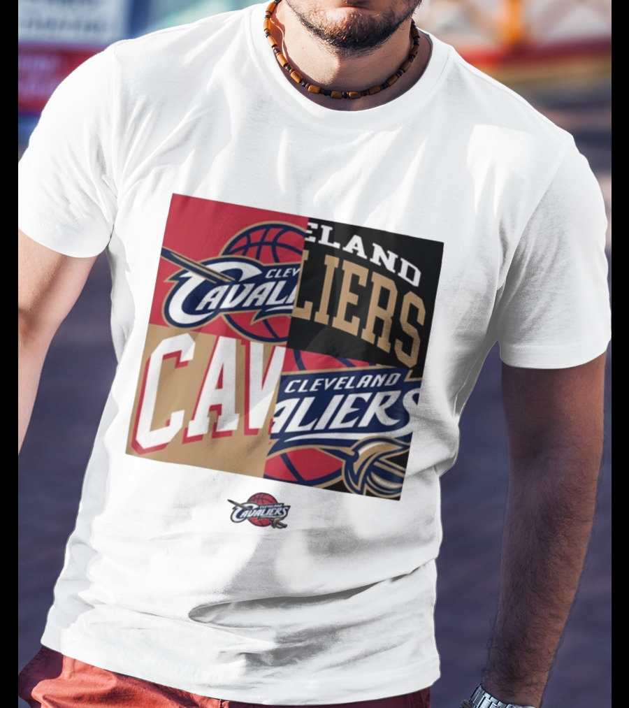 Cleveland Cavaliers Block New Era Iconic Logo Collage T-Shirt