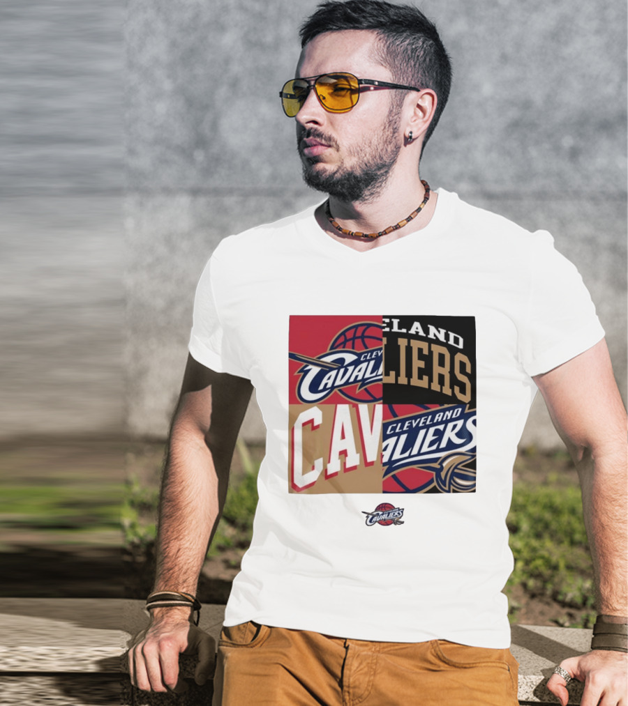 Cleveland Cavaliers Block New Era Iconic Logo Collage T-Shirt