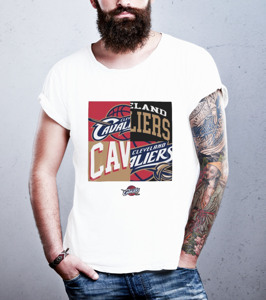 Cleveland Cavaliers Block New Era Iconic Logo Collage T-Shirt