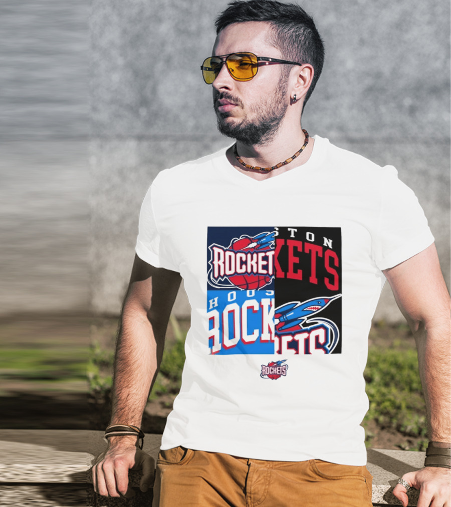 Houston Rockets New Era Block Basketball Team T-Shirt