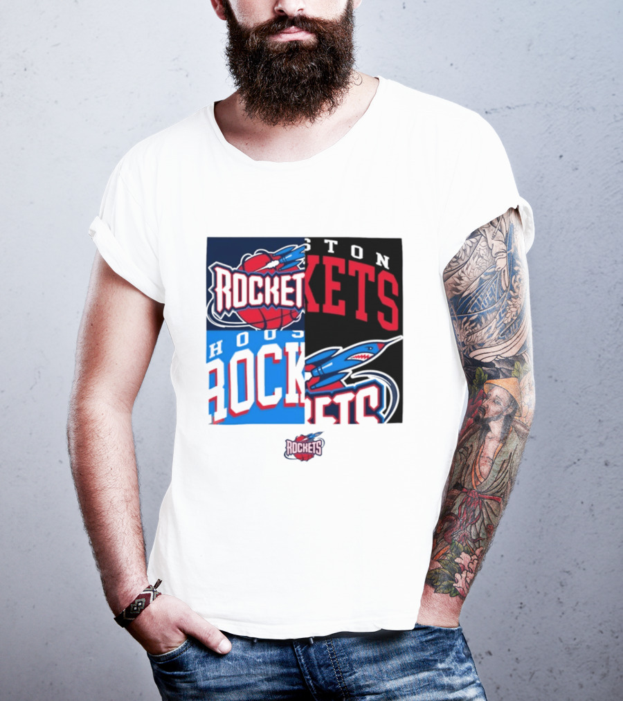 Houston Rockets New Era Block Basketball Team T-Shirt